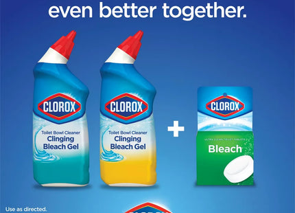 Clorox Toilet Bowl Cleaner, Clinging Bleach Gel, Ocean Cool Wave 24 Fl Ounce (Pack Of 6)