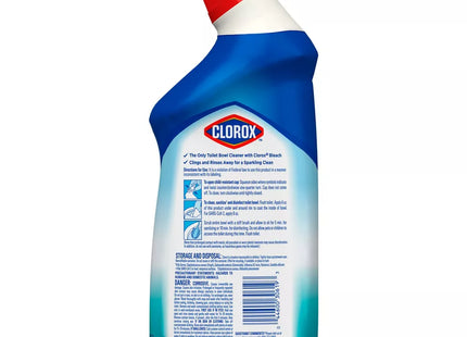 Clorox Toilet Bowl Cleaner, Clinging Bleach Gel, Ocean Cool Wave 24 Fl Ounce (Pack Of 6)