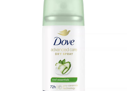 Dove Advanced Care Antiperspirant & Deodorant Dry Spray, Cool Essentials, Travel Size, 1 Ounce (Pack Of 3)