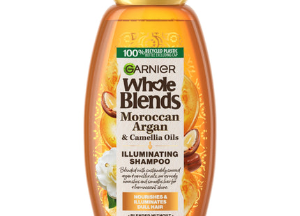 Garnier Whole Blends Nourishing Shampoo, with Moroccan Argan and Camellia Oil, 12.5 Fl Ounce (Pack Of 12)