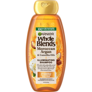 Garnier Whole Blends Nourishing Shampoo, with Moroccan Argan and Camellia Oil, 12.5 Fl Ounce (Pack Of 12)