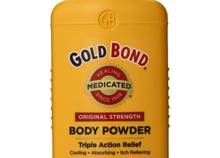 Gold Bond Medicated Original Strength Body Powder, Absorbs & Cools, Anti Chafing, Talc-Free, 10 Ounce (Pack Of 4)