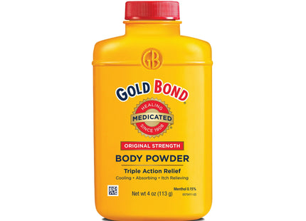 Gold Bond Medicated Menthol, Absorbs & Cools, Original Strength Body Powder, Talc-Free, Anti-Itch, 4 Ounce (Pack Of 1)