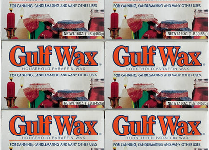 Gulf wax Misc Canning Candle, Household Paraffin Wax, For Canning & Candle making, 16 Ounce (Pack Of 12)