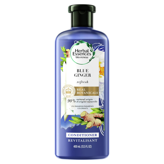 Herbal Essences bio, renew Blue Ginger Refresh Real botanicals Conditioner, Safe for Color-Treated Hair, 13.5 Fl Ounce (Pack Of 1)