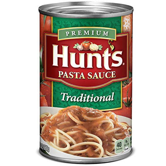 Hunt's Classic Italian Garlic & Herb Sauce, Natural Tomato Spaghetti Pasta Sauce Can, 24 Ounce (Pack Of 3)