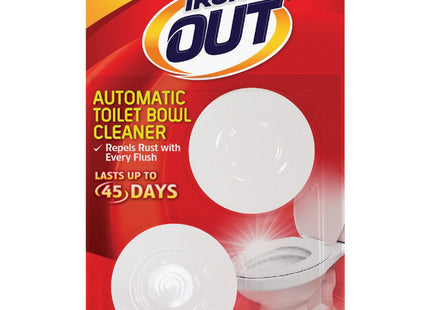 IRON OUT Automatic Toilet Bowl Cleaner, Repel Rust and Hard Water Stains with Every Flush, Tablets, 2.5 Ounce 2 Count Each (Pack Of 12)