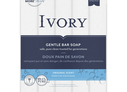 Ivory Gentle Bar Soap, 99.44% Pure, Mild Body Cleanser, Original Scent, 4 Ounce, 10 Count (Pack Of 3)