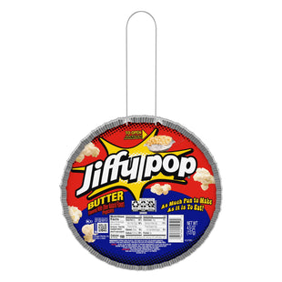 JIFFY POP Butter Flavored Popcorn Stovetop Popping Pan, Classic Butter Flavor Campfire Popcorn 4.5 Ounce (Pack Of 10)