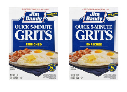 Jim Dandy A Taste Of The Old South, Quick 5-Minute, Enriched Quick Grits, 32 Ounce (Pack Of 2)