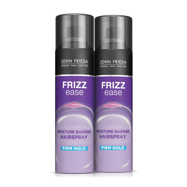 John Frieda Anti Frizz, Moisture Barrier, Firm Hold Anti Frizz Hairspray, Unscented, 12 Fl Ounce (Pack Of 2)