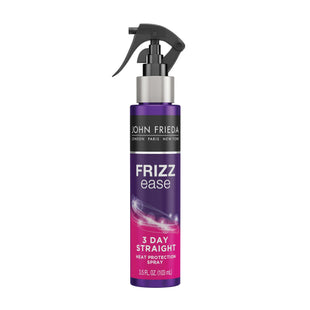 John Frieda Frizz Ease Keratin-Infused 3-Day Straightening Flat Iron, Straight Semi-Permanent Hair Styling Spray, 3.5 fl ounce (Pack Of 3)