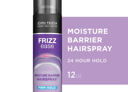 John Frieda Anti Frizz, Moisture Barrier, Firm Hold Anti Frizz Hairspray, Unscented, 12 Fl Ounce (Pack Of 1)