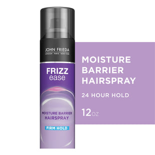 John Frieda Anti Frizz, Moisture Barrier, Firm Hold Anti Frizz Hairspray, Unscented, 12 Fl Ounce (Pack Of 1)