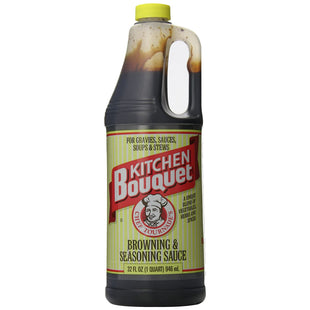 Kitchen Bouquet Browning & Seasoning Sauce, For Gravies, Sauces, Soups, and Stews 32 oz (Pack Of 2)