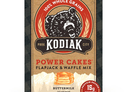 Kodiak Cakes Buttermilk Pancake and Waffle Mix Power Cakes, Flapjack and Waffle Baking Mix, Dark Chocolate, 20 Ounces (Pack Of 12)