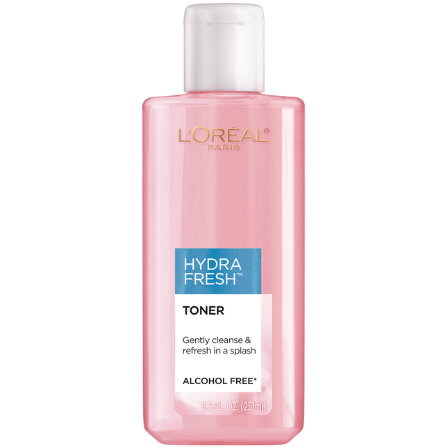 L'Oreal Paris Skincare HydraFresh Toner, Alcohol Free Toner with Pro-Vitamin B5 for Face, 8.5 fl. Oz (Pack Of 1)