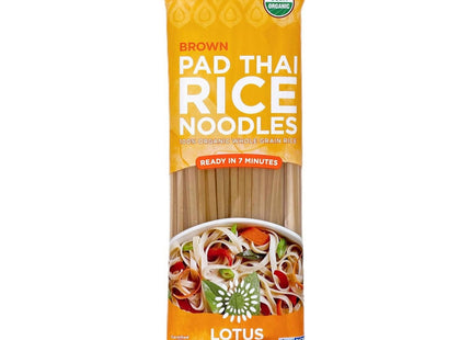 Lotus Foods Organic Brown Rice Pad Thai Asian Style Noodles, Stir Fry, Whole Grain, Non GMO, 8 Ounce (Pack Of 24)