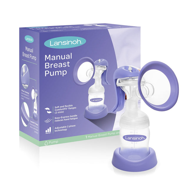 Lansinoh Manual Breast Pump, Hand Pump for Breastfeeding (PacK Of 24)