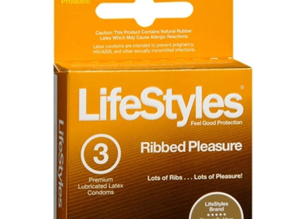 Lifestyles Ultra Ribbed Lubricated Latex, Birth Control, Grab Varieties & Flavors, Condoms 3 Count (Pack Of 12)