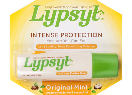 Lypsyl Intense Protection Lypmoisturizer, Original Softening, Moisturizing Lip Balm, Original Mint, 0.1 Ounce (Pack Of 2)