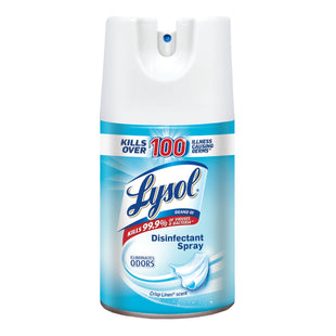 Lysol Disinfectant Aerosol Spray, eliminates Odors, Sanitizing Spray For Hard And Soft Surfaces, Crisp Linen, 7 Ounce (Pack Of 7)