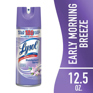 Lysol Disinfectant Liquid Aerosol Spray, Disinfecting and Deodorizing, Early Morning Breeze, 12.5 Oz (Pack Of 1)