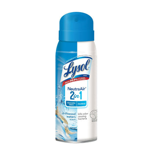 Lysol NeutraAir, 2 In 1 Eliminates Odors and Disinfects,, Air Freshener Spray, Driftwood Waters Scent, 10 Fl Ounce (Pack Of 24)