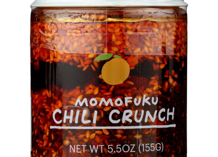 Momofuku Original Chili Oil, Crunchy Garlic, Shallots, Spicy Chili Crisp for Cooking as Sauce or Topping, 5.3 Ounces (Pack Of 3)