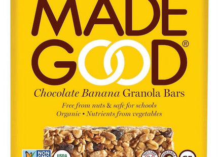 MadeGood Organic Granola Bars, Chocolate Banana, 0.85 Oz, 6 Count (Pack Of 2)