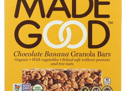 MadeGood Organic Granola Bars, Chocolate Banana, 0.85 Oz, 6 Count (Pack Of 2)