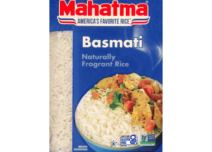 Mahatma Basmati White Rice, Naturally Fragrant Extra Long Grain Rice, Non-GMO, Gluten Free, 32 Ounce (Pack Of 12)