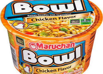 Maruchan Chicken Flavor Ready to Eat Microwaveable Ramen Noodles Bowl with Vegetables, 3.31 Ounce (Pack Of 3)