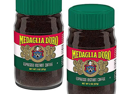 Medaglia d'Oro Style Instant Double Roast Italian Espresso Coffee, Decaffeinated, 2 Ounces (Pack Of 12)