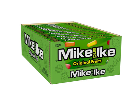 Mike and Ike Original Assorted flavors Fruits Chewy Candy, Classic treat, Theater Box, 5 Ounce (Pack Of 8)