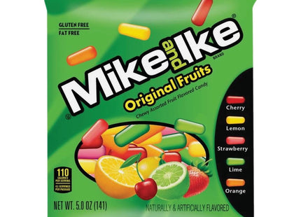 Mike and Ike Original Assorted flavors Fruits Chewy Candy, Classic treat, Theater Box, 5 Ounce (Pack Of 8)