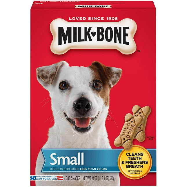 Milk-Bone Original Mini Dog Biscuits, Small Crunchy Dog Treats, 24 Ounce (Pack Of 24)