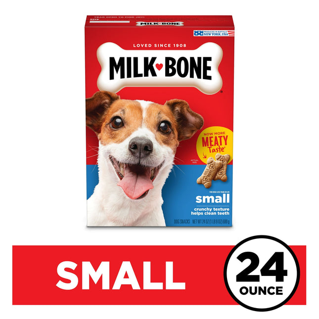 Milk-Bone Original Mini Dog Biscuits, Small Crunchy Dog Treats, 24 Ounce (Pack Of 1)