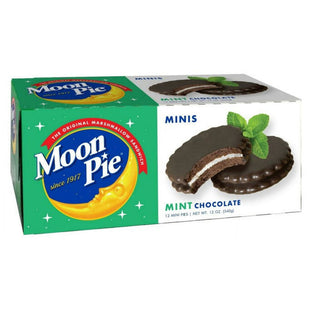 Moonpie Mini Mint Chocolate, Sandwhich Mini Cookie, 12 Ounce (Pack Of 12)