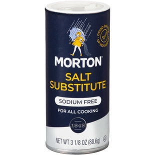 Morton Salt Substitute, Sodium Free, or Sodium Restricted Diets, For All Cooking Purpose 3.12 Ounce (Pack Of 4)