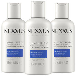 Nexxus Humectress Ultimate Moisture Conditioner, with Protein Fusion, Travel Size, 3 Ounce (Pack Of 3)