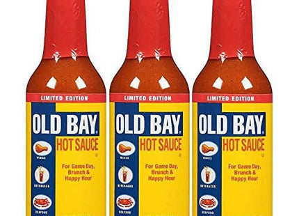 OLD BAY Hot Sauce, Limited Edition, Sauce and Seasoning, Perfect for Tabletop, 5 Ounce (Pack Of 24)