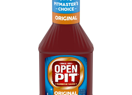 Open Pit Blue Label, Original grilling recipes, Barbecue Sauce, Special Blend Of Spices And Tanginess, 18 Ounce (Pack Of 6)