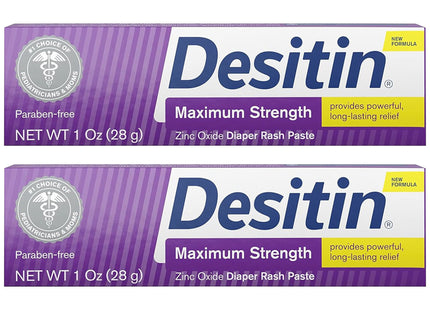 Desitin Diaper Rash Ointment Maximum Strength Original Zinc Oxide Paste 1 Oz (Pack Of 1)