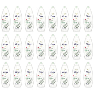 Dove Beauty Purifying Detox Deep Cleanse & Skin Renewal, Green Clay Nourishing, Body Wash 22 Fl Ounce (Pack Of 24)