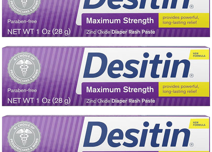 Desitin Diaper Rash Ointment Maximum Strength Original Zinc Oxide Paste 1 Oz (Pack Of 1)