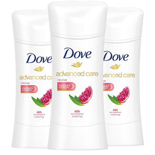 Dove Advanced Care, Antiperspirant Deodorant Stick, Pro-Ceramide, Nutrium Moisture, Revive 2.6 Oz (Pack Of 3)