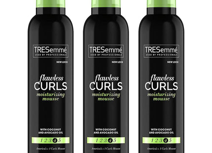 TRESemme Curl Care Flawless Curls Hair Mousse,  Coconut and Avocado Oil, Extra Hold Hair Spray, 10.5 Ounce (Pack Of 3)