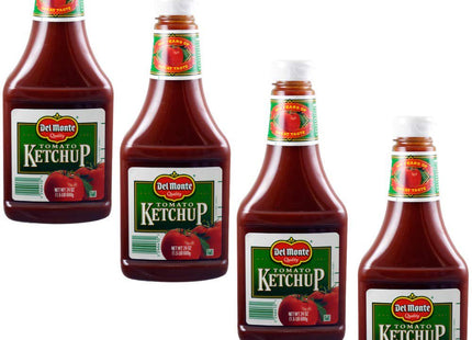 Del Monte Natural Tangy Delicious Tomato Ketchup Bottle,  No artificial flavors Or Preservatives, 24 Ounce (Pack Of 4)