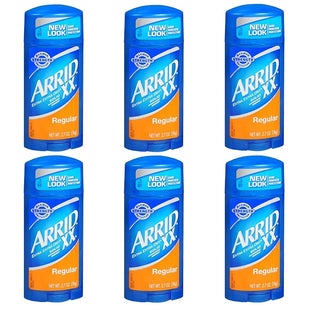 Arrid XX Extra Extra Dry, Maximum Strength, Antiperspirant Deodorant Stick, Solid Regular, 2.6 Ounce (Pack Of 6)